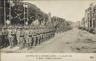Les Fêtes de la Victoire a Paris - 14 Juillet 1919 - Le Défilé - Troupes Américaines