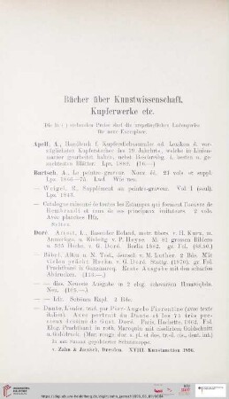 Bücher über Kunstwissenschaft, Kupferwerke etc.