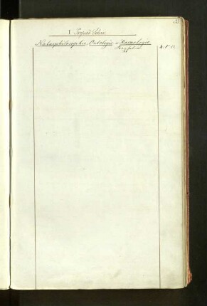 I. Propaed. Schri. Naturphilosophie, Ontologie u. Kosmologie.