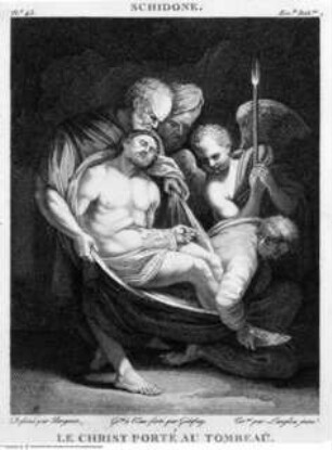 Galerie du Musée Napoléon / publiée par Filhol et rédigée par Joseph Lavallée, Paris : Filhol, 1804-1813, Band 1., Grablegung; (Taf.43)