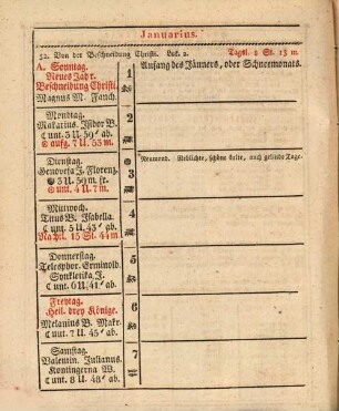 Schreib-Kalender zum Gebrauche für Jedermann : zumal für Beamte, Geistliche, Handels- und Gewerbsleute. 1832
