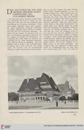 1: Die Architektur auf der Grossen Berliner Kunstausstellung 1912