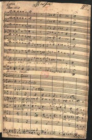 Messen. Auszüge; V (4), Coro, orch, bc; d-Moll