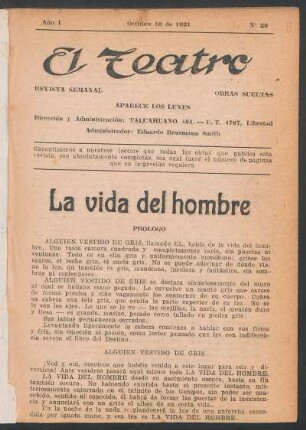 1921002900: La vida del hombre : drama