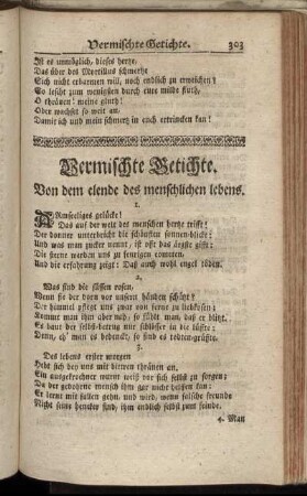 Vermischte Getichte.