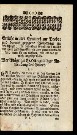 Siebenzehender Theil. Artikel 1. - 2.