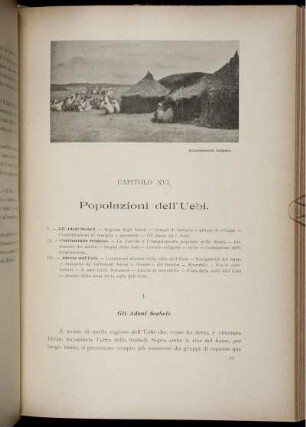 Capitolo XVI. Popolazioni dell' Uebi.