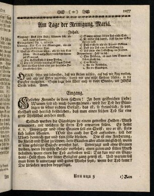 1077-1080, Inhalt; Eingang; Evangelium