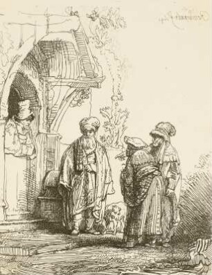 Die drei Orientalen (Jacob und Laban?)