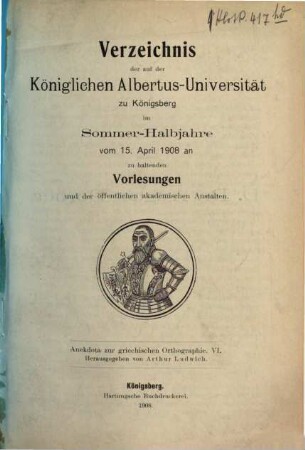 Anekdota zur griechischen Orthographie, 6. SS 1908
