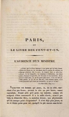 Paris, ou le livre des cent-et-un. 11