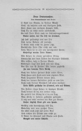 6. Das Vaterunser - Von Generalmajor von Behr