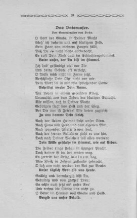 6. Das Vaterunser - Von Generalmajor von Behr