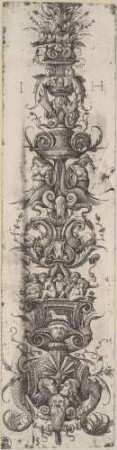 Hochfüllung mit Kandelaber-Ornament