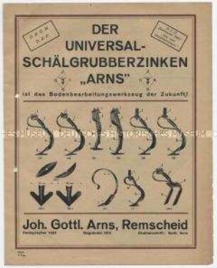 Der Universal-Schälgrubberzinken "Arns"