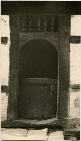 Holzportal eines Fachwerkhauses