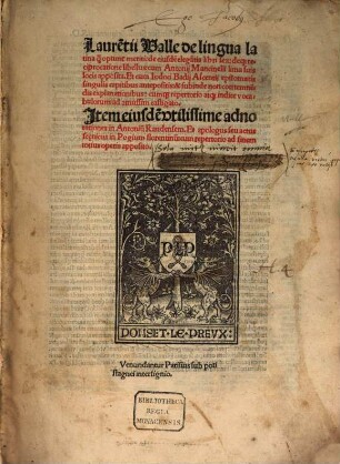 Elegantiae de lingua Latina