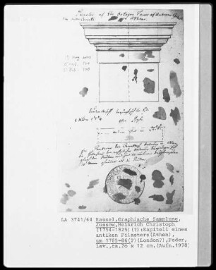 Kaptitell eines antiken Pilasters (Athen)