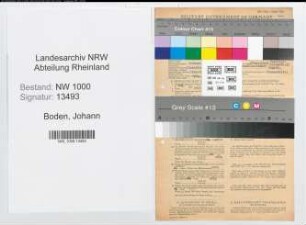 Entnazifizierung Johann Boden, geb. 10.04.1893 (Steuergehilfe)