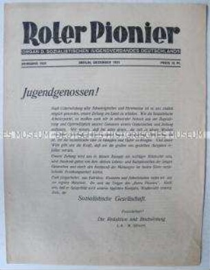 Kommunistische Jugendzeitung "Roter Pionier"