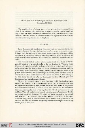 Note on the Technique of the Boscotrecase Wall Paintings