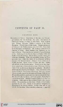 Contents of Part II