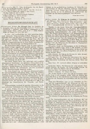 577-578 [Rezension] Pettazzoni, Raffaele, Der allwissende Gott