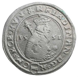 Fundmünze, 1/4 Taler, 1551