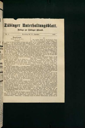 Tübinger Unterhaltungsblatt (Nr. 3)
