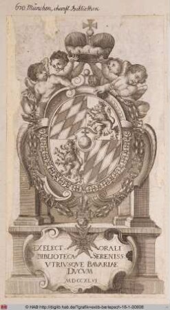 Wappen der Kurfürstlichen Bibliothek zu München