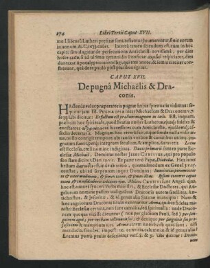 Caput XVII. De pugna Michaelis & Draconis.