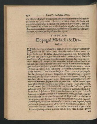 Caput XVII. De pugna Michaelis & Draconis.