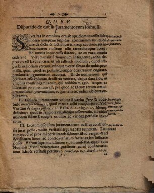 Diss. ... de dubiis iuramentorum formulis