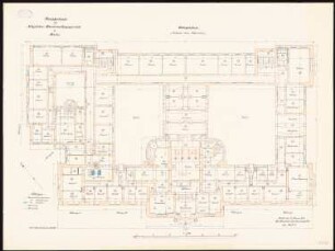 Oberverwaltungsgericht, Berlin-Charlottenburg: Grundriss Untergeschoss 1:100