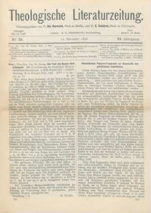 601 [Rezension] Beer, Georg, Der Text des Buches Hiob, untersucht. 2. Heft. Kapitel XV - Schluß