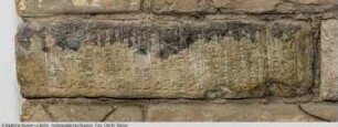 Ziegel mit Bauinschrift