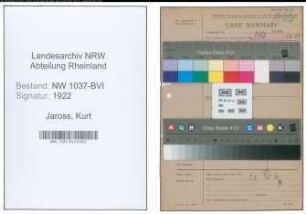 Entnazifizierung Kurt Jaross , geb. 03.02.1895 (Kriminalrat)