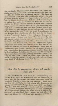 567-573 "Das Alte ist vergangen, siehe, ich mache Alles neu"