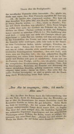 567-573 "Das Alte ist vergangen, siehe, ich mache Alles neu"