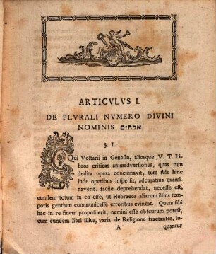 Sebastiani Seemiller Can. Reg. Pollingani, Diaconi, ... Exercitatio Philologico-Theologica Ad Illvstranda Et Vindicanda Qvaedam I.mi Geneseos Capitis Loca : Qvam Vnacvm Positionibvs Ex Vniversa Theologia, Historia Ecclesiastica, Sacra Scriptvra, Nec Non De Nexv Orientalivm Lingvarvm Cvm Stvdio Biblico-Theologico ... In Alma, Catholica, Et Electorali Vniversitate Anglipolitana Pvblico Tentamini Svbiiciet Mense Avgvsto Anno MDCCLXXVI.