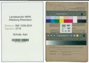 Entnazifizierung Karl Schulte , geb. 04.04.1907 (Sparkassenangestellter)