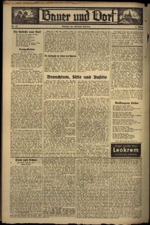 Zweite Ausgabe vom Freitag, den 01. März 1935.