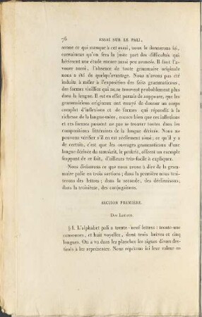 Section Première.