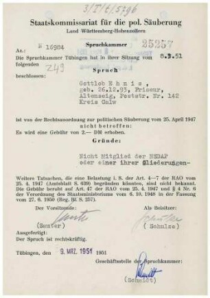 Ehnis, Gottlob