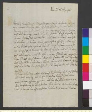 Brief von Schuckmann, Kaspar Friedrich von an Goethe, Johann Wolfgang von