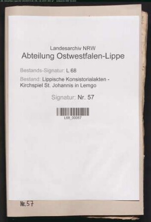 Besetzung der Küsterstelle