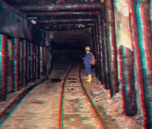 Silberbergwerk: Untertage