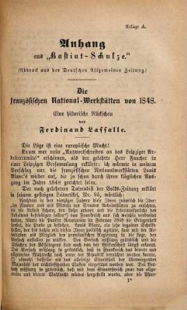 Verschiedene kleinere Aufsätze