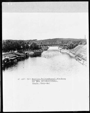 Teltowkanal, Mündung Griebnitzsee