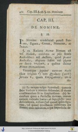 Cap. III. De Nomine.